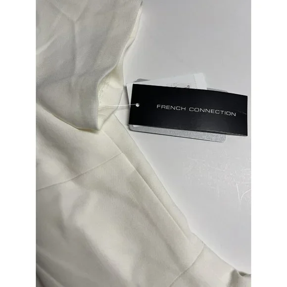 Women's French Connection Awiti Whisper Ruth Sheath Dress White Size 2 - Picture 8 of 11